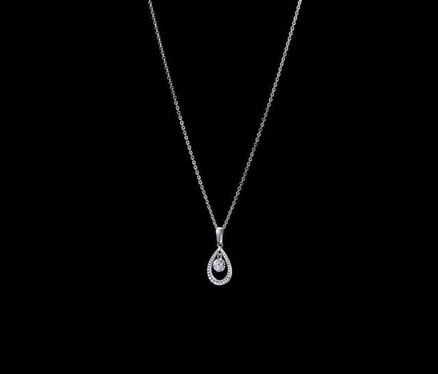 雫型 キュービック ジルコニア ジュエリータイプ 磁気 ネックレス < 女性アクセサリー/時計  雫型 キュービック ジルコニア ジュエリータイプ 磁気 ネックレス  < 女性アクセサリー/時計の