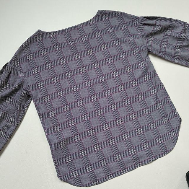 ◆極美品◆アンタイトル◆ゆったりめ◆チェックブラウス◆オフィスカジュアル◆M < ブランド  ◆極美品◆アンタイトル◆ゆったりめ◆チェックブラウス◆オフィスカジュアル◆M < ブランドの