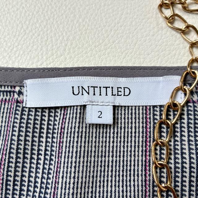 ◆極美品◆アンタイトル◆ゆったりめ◆チェックブラウス◆オフィスカジュアル◆M < ブランド  ◆極美品◆アンタイトル◆ゆったりめ◆チェックブラウス◆オフィスカジュアル◆M < ブランドの