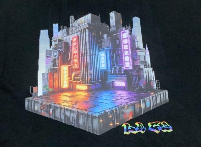 新品 LAG2 The Future City グラフィティ T 黒 2XL < 男性ファッション 新品 LAG2 The Future City グラフィティ T 黒 2XL < 男性ファッションの