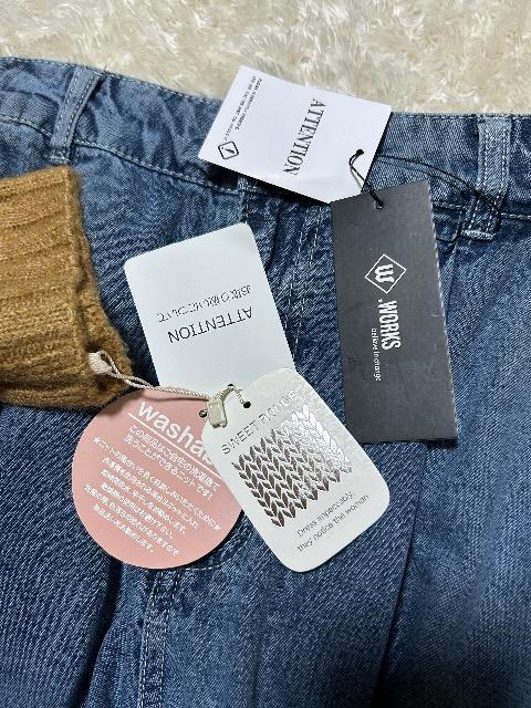 新品タグ付きSWEET ROUGEゆったりニット& WORKSデニムカーゴパンツ < 女性ファッション 新品タグ付きSWEET ROUGEゆったりニット& WORKSデニムカーゴパンツ < 女性ファッションの