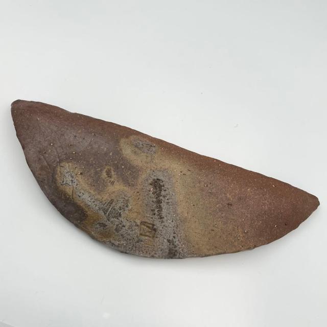 備前焼 福島一夫 皿 プレート 34×14cm 半円 作家物 < ホビー 備前焼 福島一夫 皿 プレート 34×14cm 半円 作家物 < ホビーの