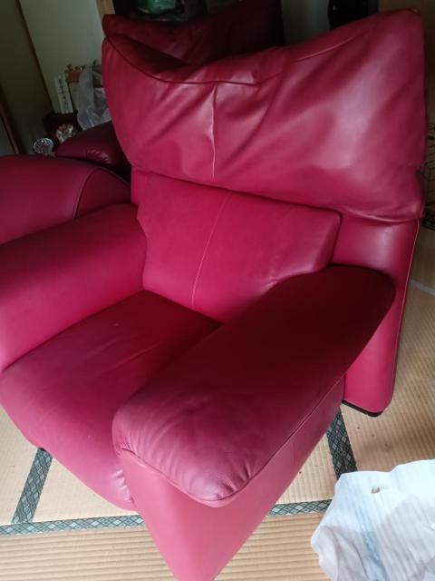 カリモク 本革 一人掛けソファ < インテリア/ライフ カリモク 本革 一人掛けソファ < インテリア/ライフの