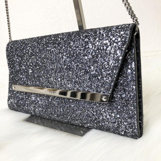 �y�ɔ��i�zJIMMY CHOO �`�F�[���E�H���b�g �p�[�e�B�[�o�b�O �N���b�`�o�b�O �V�����_�[�o�b�O �n���h�o�b�O �O���b�^�[  �� �u�����h�� 