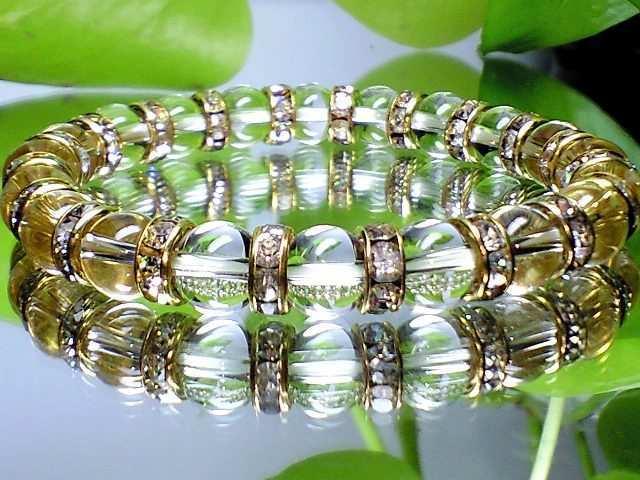 パワーストーン☆天然石!!水晶8ミリ金ロンデル数珠ブレスレット§魔除け浄化 < 女性アクセサリー/時計 パワーストーン☆天然石!!水晶8ミリ金ロンデル数珠ブレスレット§魔除け浄化 < 女性アクセサリー/時計の