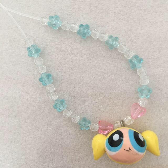 パワーパフガールズ バブルス ビーズブレスレット ビジューブレスレット < アニメ/コミック/キャラクター  パワーパフガールズ バブルス ビーズブレスレット ビジューブレスレット  < アニメ/コミック/キャラクターの