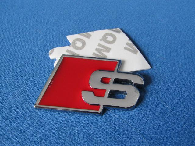 ●Audi アウディ sport S 仕様 メタル製 CH/RED エンブレム 数量限定品! < 自動車/バイク ●Audi アウディ sport S 仕様 メタル製 CH/RED エンブレム 数量限定品! < 自動車/バイク