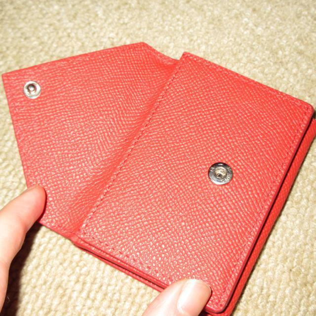 未使用☆本革製*ミニ三つ折り財布*小銭入れ*ミニ財布(レッド) < 女性ファッション  未使用☆本革製*ミニ三つ折り財布*小銭入れ*ミニ財布(レッド) < 女性ファッションの