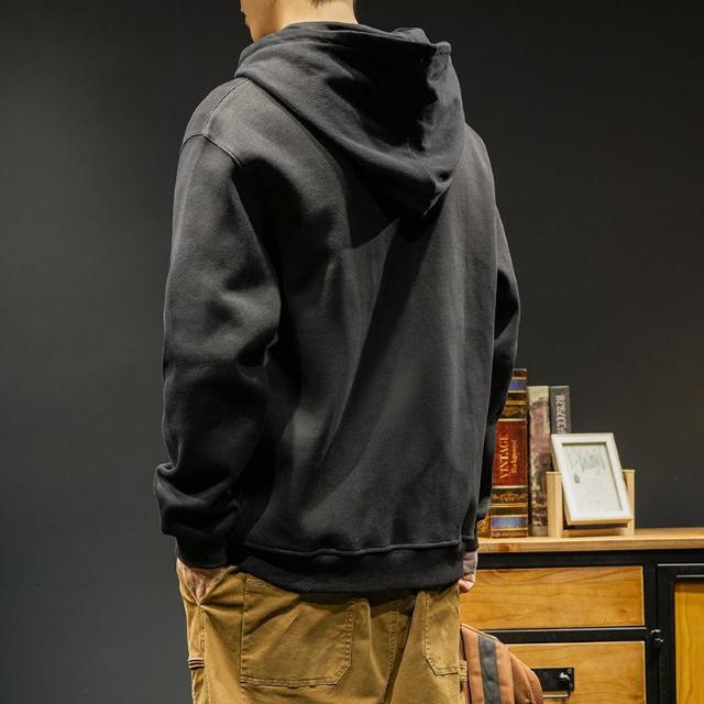 ◆裏起毛プルオーバーロゴフードパーカー ブラック エイトボアー◆Lサイズ 黒k09 < 男性ファッション  ◆裏起毛プルオーバーロゴフードパーカー ブラック エイトボアー◆Lサイズ 黒k09 < 男性ファッションの