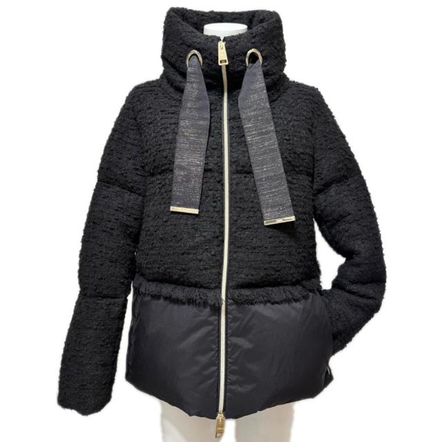 新品ヘルノHERNO異素材ツイード&ナイロン ブークレダウン < ブランド 新品ヘルノHERNO異素材ツイード&ナイロン ブークレダウン < ブランドの