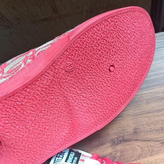 新品 26.5cm メンズ スニーカー レッド シューズ 靴 カジュアル < 男性ファッション  新品 26.5cm メンズ スニーカー レッド シューズ 靴 カジュアル < 男性ファッションの