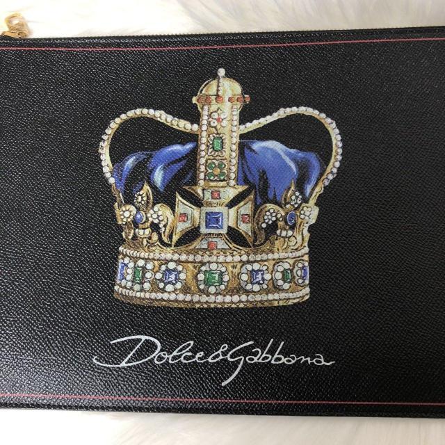 【未使用級 レア】DOLCE&GABBANA ドルチェアンドガッバーナ クラッチバッグ セカンドバッグ クラウン 王冠 黒レザー < ブランド 【未使用級 レア】DOLCE&GABBANA ドルチェアンドガッバーナ クラッチバッグ セカンドバッグ クラウン 王冠 黒レザー < ブランドの