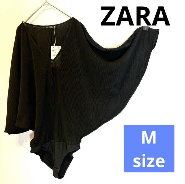 【新品タグ付き】★ZARA★ザラ プリーツ トップス ボディスーツ ブラック M 黒 ドルマンスリーブ ゆったり < 女性ファッション 【新品タグ付き】★ZARA★ザラ プリーツ トップス ボディスーツ ブラック M 黒 ドルマンスリーブ ゆったり < 女性ファッションの