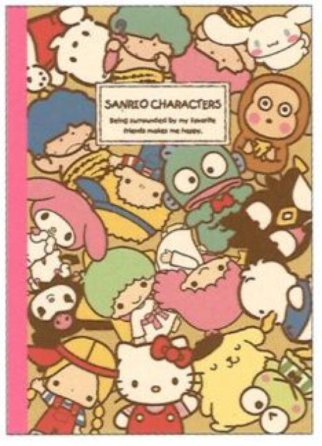 【サンリオオールキャラクターズ】可愛い♪学校や職場に B5横罫クラフトノート < インテリア/ライフ  【サンリオオールキャラクターズ】可愛い♪学校や職場に B5横罫クラフトノート  < インテリア/ライフの