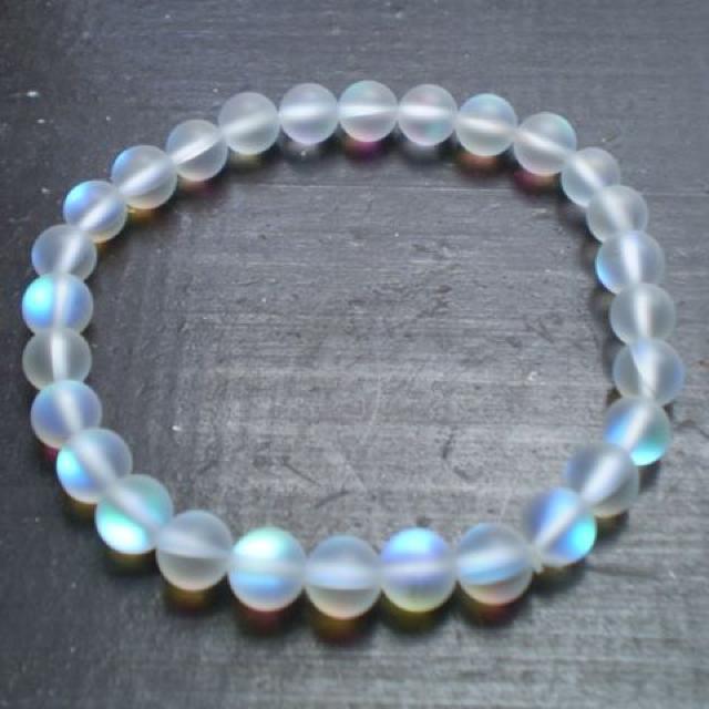 6ミリ玉 ルナフラッシュブレスレット(フロスト) < 女性アクセサリー/時計 6ミリ玉 ルナフラッシュブレスレット(フロスト) < 女性アクセサリー/時計の