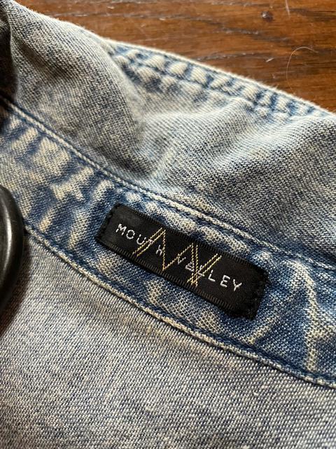 【MOUTH VALLEY】ケミカルウォッシュ◆ノースリーブデニムシャツ < 女性ファッション  【MOUTH VALLEY】ケミカルウォッシュ◆ノースリーブデニムシャツ < 女性ファッションの