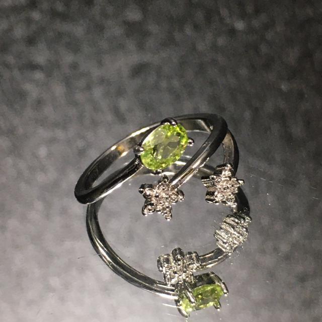 《No.R060》天然石ペリドット  宝石質 ミャンマー産 フリーサイズring < 男性アクセサリー/時計  《No.R060》天然石ペリドット  宝石質 ミャンマー産 フリーサイズring  < 男性アクセサリー/時計の