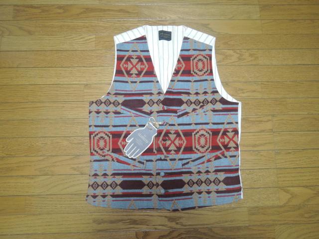 新品by GLAD HAND グラッドハンド FRONTIER VEST フロンティアベスト L ネイティブ柄 オルテガ < 男性ファッション 新品by GLAD HAND グラッドハンド FRONTIER VEST フロンティアベスト L ネイティブ柄 オルテガ < 男性ファッションの
