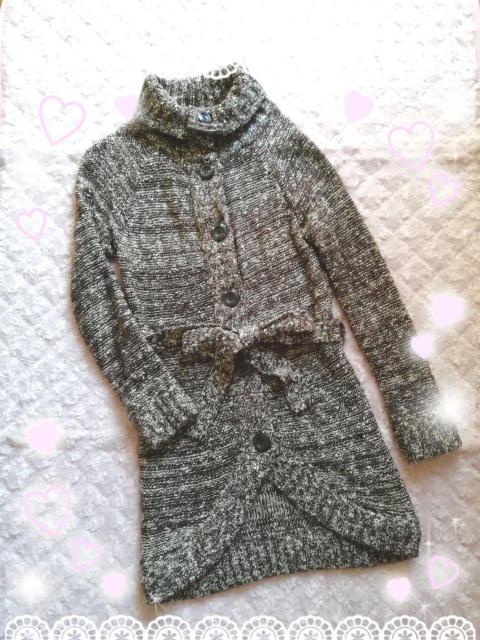 putielal*ベルト付きロングニットカーディガン < 女性ファッション  putielal*ベルト付きロングニットカーディガン < 女性ファッションの