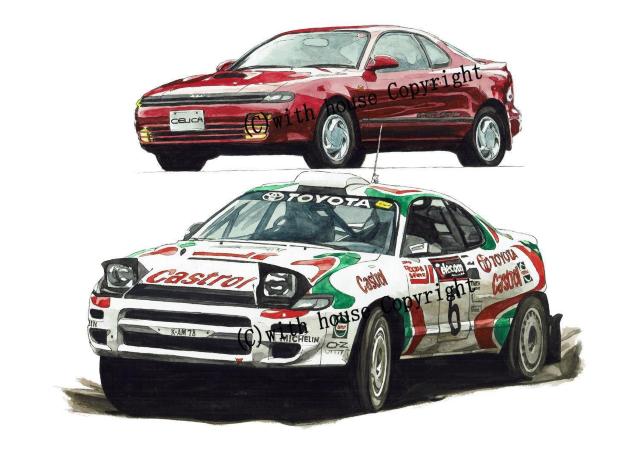 NC-1194セリカGT-Four限定版画サイン額装済作家平右ヱ門 < 自動車/バイク NC-1194セリカGT-Four限定版画サイン額装済作家平右ヱ門 < 自動車/バイク