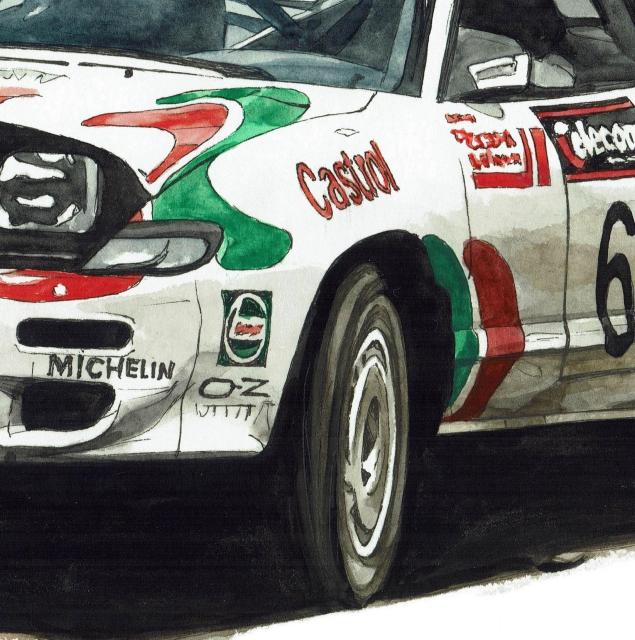 NC-1194セリカGT-Four限定版画サイン額装済作家平右ヱ門 < 自動車/バイク NC-1194セリカGT-Four限定版画サイン額装済作家平右ヱ門 < 自動車/バイク
