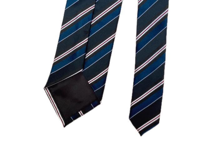 美品 PLAYBOY プレイボーイ VIP ネイビー ストライプ ネクタイ N2m < ブランド 美品 PLAYBOY プレイボーイ VIP ネイビー ストライプ ネクタイ N2m < ブランドの