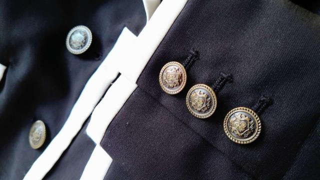 韓国っぽブレザー制服コス☆-PENDORA-☆配色バイカラーフォーマルジャケット*L☆裏地付き < 女性ファッション 韓国っぽブレザー制服コス☆-PENDORA-☆配色バイカラーフォーマルジャケット*L☆裏地付き < 女性ファッションの