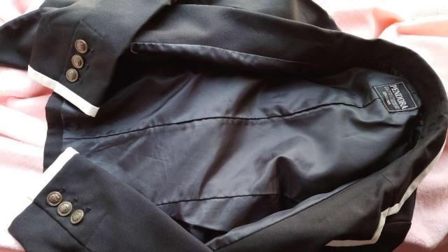 韓国っぽブレザー制服コス☆-PENDORA-☆配色バイカラーフォーマルジャケット*L☆裏地付き < 女性ファッション 韓国っぽブレザー制服コス☆-PENDORA-☆配色バイカラーフォーマルジャケット*L☆裏地付き < 女性ファッションの