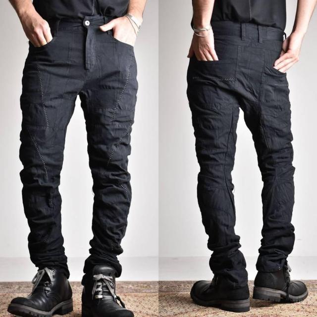 新同D.HYGENディーハイゲン パッチワークジャガードストレッチオーバーロックツイストカーブスリムパンツ 2 < 男性ファッション 新同D.HYGENディーハイゲン パッチワークジャガードストレッチオーバーロックツイストカーブスリムパンツ 2 < 男性ファッションの