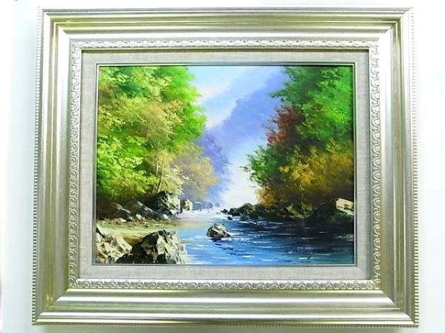 小林幸三画伯 肉筆油彩〓梓川【送料無料も追加】 < ホビー 小林幸三画伯 肉筆油彩〓梓川【送料無料も追加】 < ホビーの