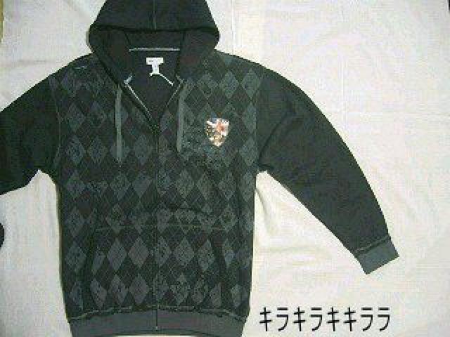【AZZURE】HipHop系★アーガイル柄*パーカージャケット<ブラックXXL> < 男性ファッション 【AZZURE】HipHop系★アーガイル柄*パーカージャケット<ブラックXXL> < 男性ファッションの