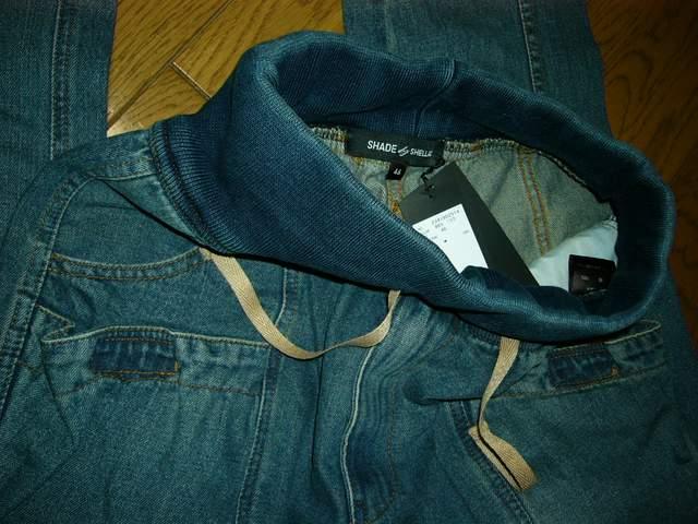 新品SHADEbySHELLACシェラックサルエル調デニムパンツ46 < ブランド  新品SHADEbySHELLACシェラックサルエル調デニムパンツ46 < ブランドの