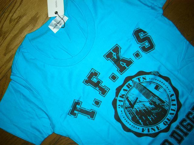 新品GOLD 24karats Diggersカレッジ系TシャツXS青カラッツEXILE < ブランド 新品GOLD 24karats Diggersカレッジ系TシャツXS青カラッツEXILE < ブランドの