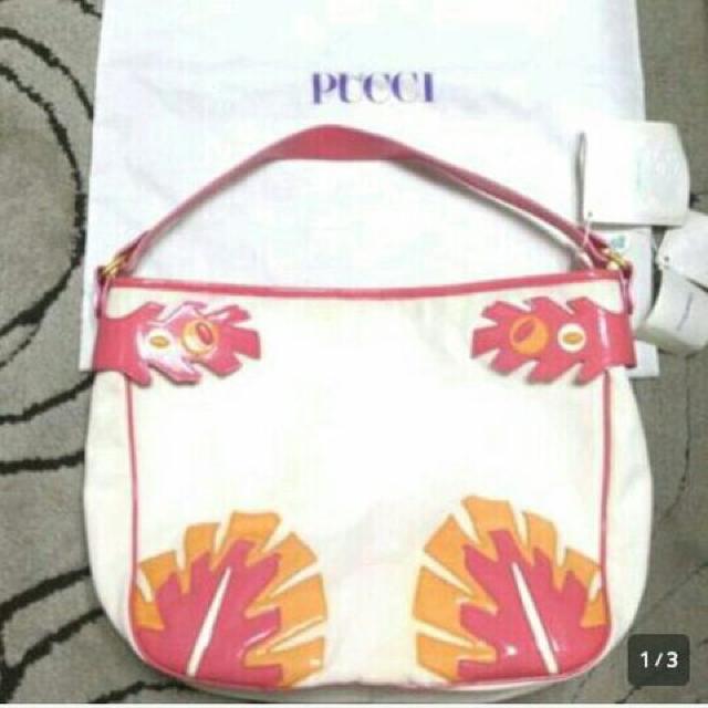 定価15万円 エミリオプッチ トート バッグ ブランド 白 ピンク < ブランド  定価15万円 エミリオプッチ トート バッグ ブランド 白 ピンク  < ブランドの