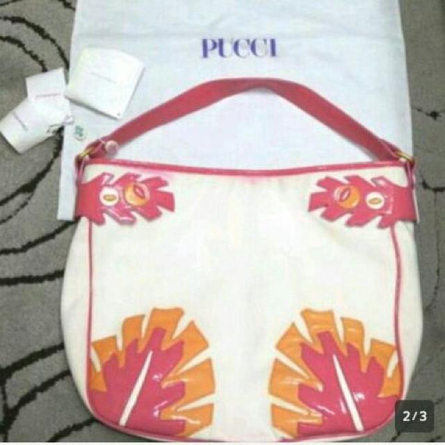 定価15万円 エミリオプッチ トート バッグ ブランド 白 ピンク < ブランド  定価15万円 エミリオプッチ トート バッグ ブランド 白 ピンク < ブランドの