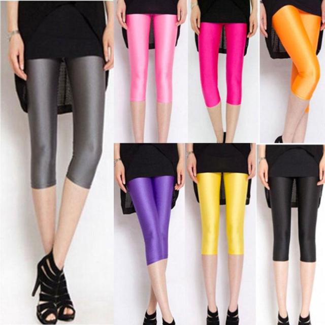 送料無料 レディース 7分丈 無地 カラー レギンス 夏レギンス グレー < 女性ファッション  送料無料 レディース 7分丈 無地 カラー レギンス 夏レギンス グレー  < 女性ファッションの
