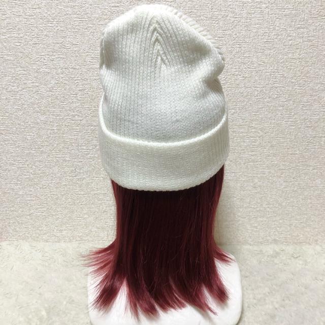 【新品】ワンポイントクロス刺繍入ニット帽 < ブランド  【新品】ワンポイントクロス刺繍入ニット帽 < ブランドの