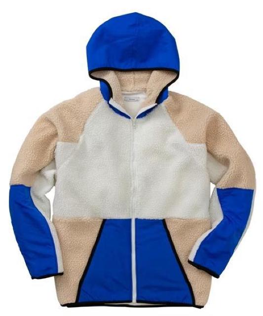 3Lサイズ!高貴紳士的!ブランド品!NyIaus!あった!フード付きボア切替裏メッシュフルジップパーカー!新品タグ付き!かっこいい < 男性ファッション  3Lサイズ!高貴紳士的!ブランド品!NyIaus!あった!フード付きボア切替裏メッシュフルジップパーカー!新品タグ付き!かっこいい < 男性ファッションの