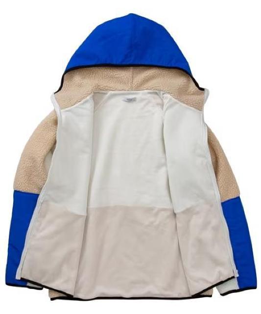 3Lサイズ!高貴紳士的!ブランド品!NyIaus!あった!フード付きボア切替裏メッシュフルジップパーカー!新品タグ付き!かっこいい < 男性ファッション  3Lサイズ!高貴紳士的!ブランド品!NyIaus!あった!フード付きボア切替裏メッシュフルジップパーカー!新品タグ付き!かっこいい < 男性ファッションの