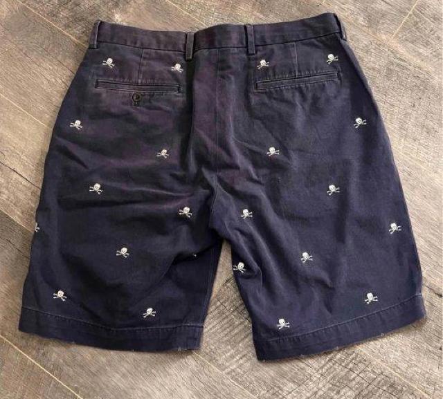 Ralph Lauren/ラルフローレン/rugby/ラグビー/総柄/スカル/ハーフパンツ/ショートパンツ/ショーツ/アメカジ < ブランド Ralph Lauren/ラルフローレン/rugby/ラグビー/総柄/スカル/ハーフパンツ/ショートパンツ/ショーツ/アメカジ < ブランドの