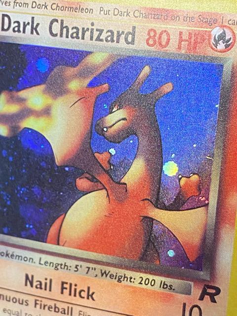 【希少】ポケモンカード わるいリザードン 初版 1st Edition キラ ポケカ ロケット団 < トレーディングカード 【希少】ポケモンカード わるいリザードン 初版 1st Edition キラ ポケカ ロケット団 < トレーディングカードの