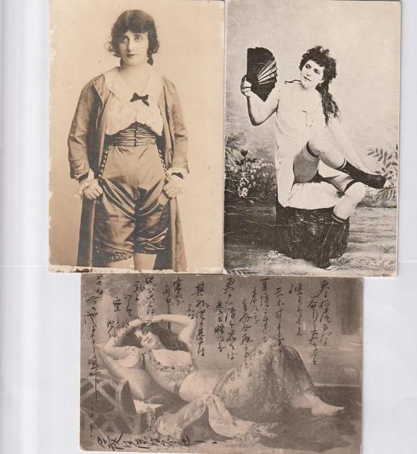 当時の外国女性 当時の絵はがきなど 3種【E-43】 < ホビー 当時の外国女性 当時の絵はがきなど 3種【E-43】 < ホビーの