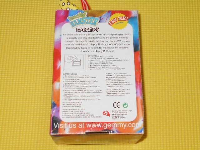 Dancing HAMSTERBIRTHDAY BOY   