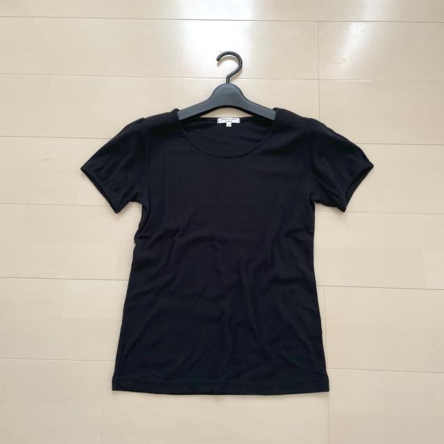 半袖Tシャツ カットソー トップス 無地ブラック < 女性ファッション  半袖Tシャツ カットソー トップス 無地ブラック < 女性ファッションの