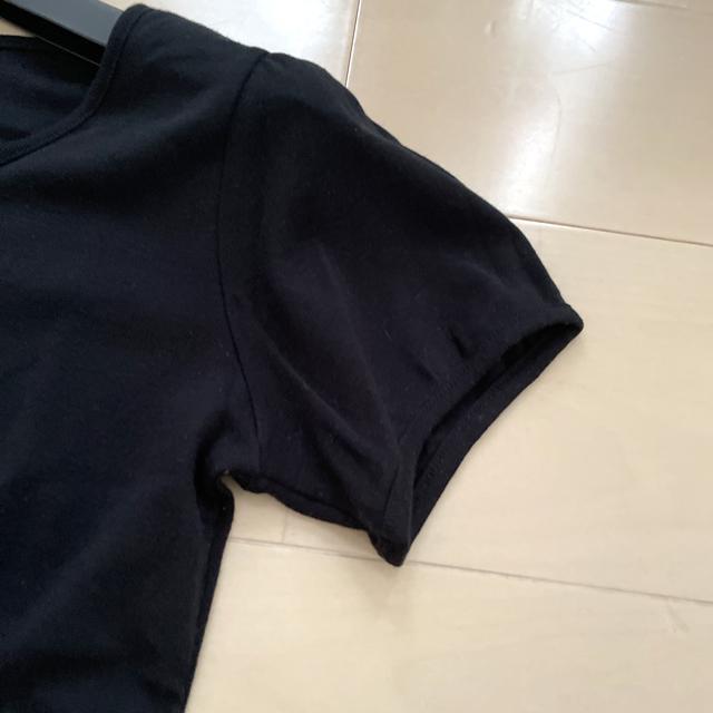 半袖Tシャツ カットソー トップス 無地ブラック < 女性ファッション  半袖Tシャツ カットソー トップス 無地ブラック < 女性ファッションの