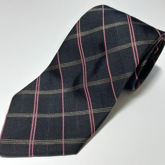 美品 Selfishness ネクタイ 黒 チェック 558 < 男性ファッション  美品 Selfishness ネクタイ 黒 チェック 558  < 男性ファッションの