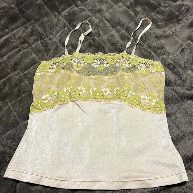 ☆☆☆☆タンス整理品 衣類 おまとめOK ホームクリーニング済み キャミソール グリーン 花柄 バスト90 ◎ < 女性ファッション  ☆☆☆☆タンス整理品 衣類 おまとめOK ホームクリーニング済み キャミソール グリーン 花柄 バスト90 ◎  < 女性ファッションの
