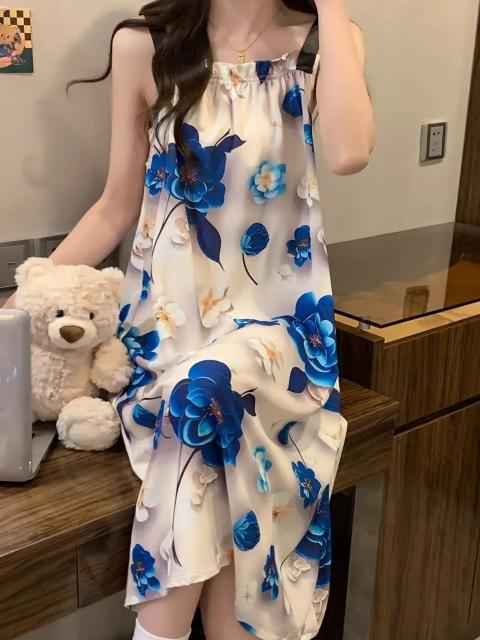 超お買い得1290円★女性用オフショルダーキミソールナイトガウン、ユニークな花柄デザイン 日本サイズM < 女性ファッション  超お買い得1290円★女性用オフショルダーキミソールナイトガウン、ユニークな花柄デザイン 日本サイズM < 女性ファッションの