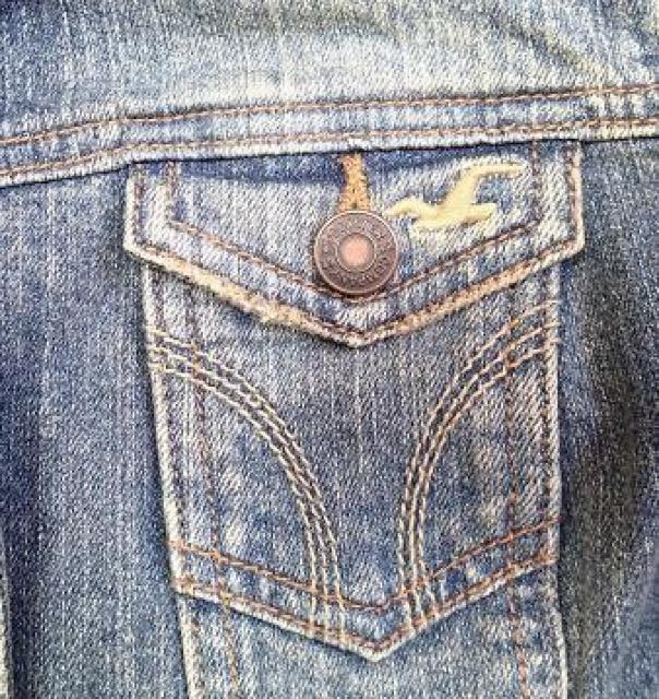 ◆HCO Hollister ホリスター/デニム ジャケット Gジャン ロゴマーク刺繍入り/サイズM < 女性ファッション  ◆HCO Hollister ホリスター/デニム ジャケット Gジャン ロゴマーク刺繍入り/サイズM < 女性ファッションの