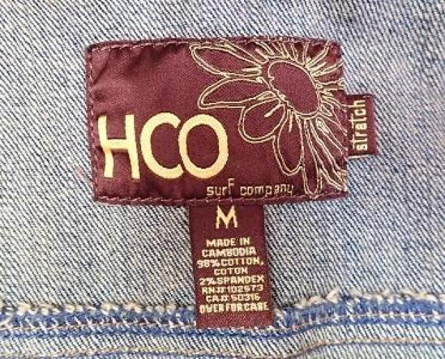 ◆HCO Hollister ホリスター/デニム ジャケット Gジャン ロゴマーク刺繍入り/サイズM < 女性ファッション  ◆HCO Hollister ホリスター/デニム ジャケット Gジャン ロゴマーク刺繍入り/サイズM < 女性ファッションの